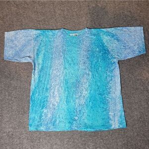 Vintage 90's Ocean Blue Surfer T-Shirt Size XL Single Stitch Tie-Dye